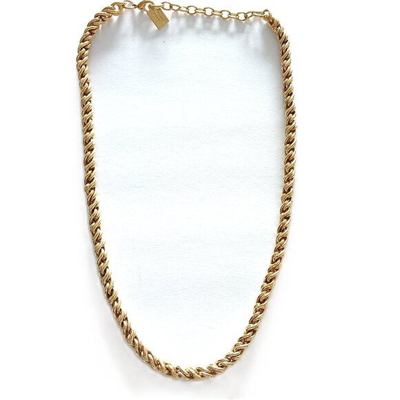Miranda Frye Twisted Chain Gold Tone Necklace - Picture 1 of 3